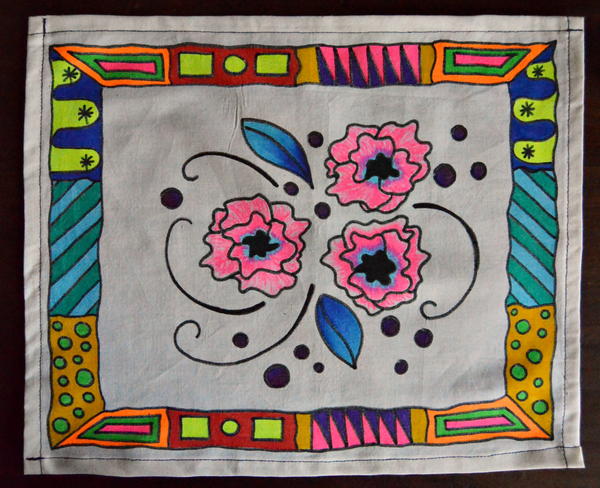 Adult Coloring Tray Cloth Design Adult Coloring Tray Cloth Design