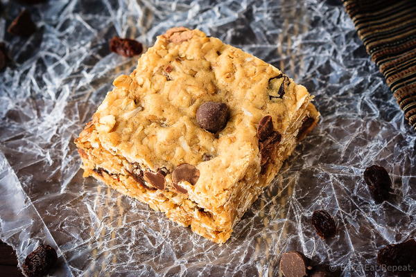 Oatmeal Raisin Chocolate Chip Bars