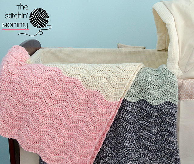 Vivis Color Block Ripple Afghan Vivi's Color Block Ripple Afghan