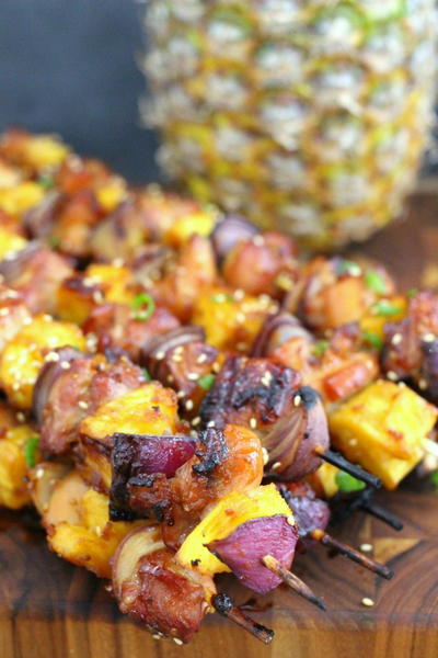 Chicken Pineapple Teriyaki Skewers Chicken & Pineapple Teriyaki Skewers