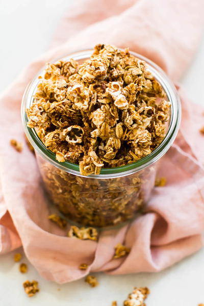 Easy Oil-Free Popcorn Granola Easy Oil-Free Popcorn Granola