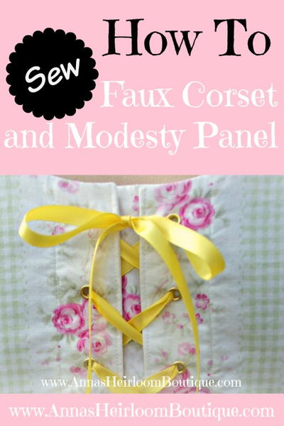 How to Sew a Faux Corset