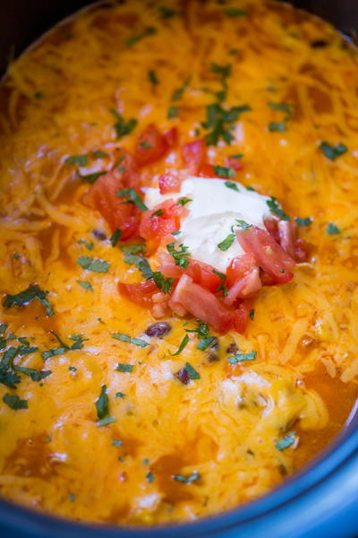 Slow Cooker Chicken Enchilada Dip Slow Cooker Chicken Enchilada Dip