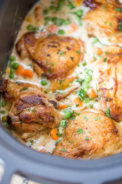 Slow Cooker Crispy Chicken Pot Pie Slow Cooker Crispy Chicken Pot Pie
