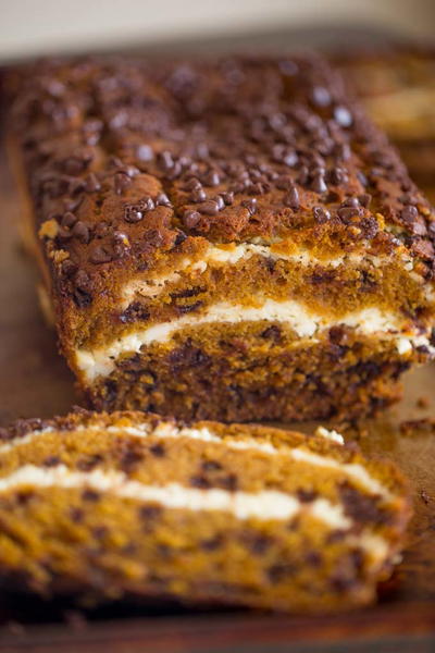 Chocolate Chip Pumpkin Cream Cheese Bread Chocolate Chip Pumpkin Cream Cheese Bread