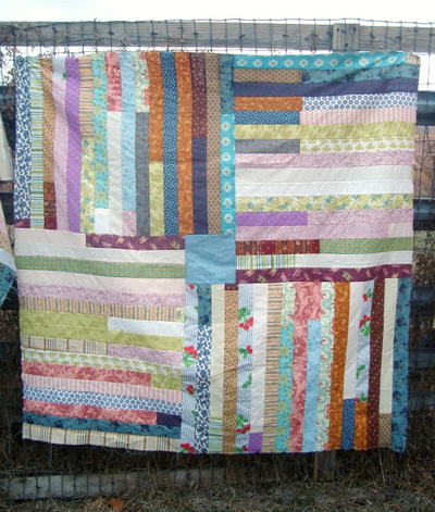 Simple Jelly Roll Quilt Tutorial