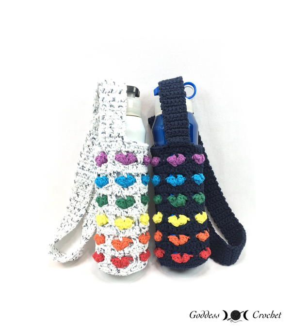 Rainbow Hearts Bottle Holder Rainbow Hearts Bottle Holder