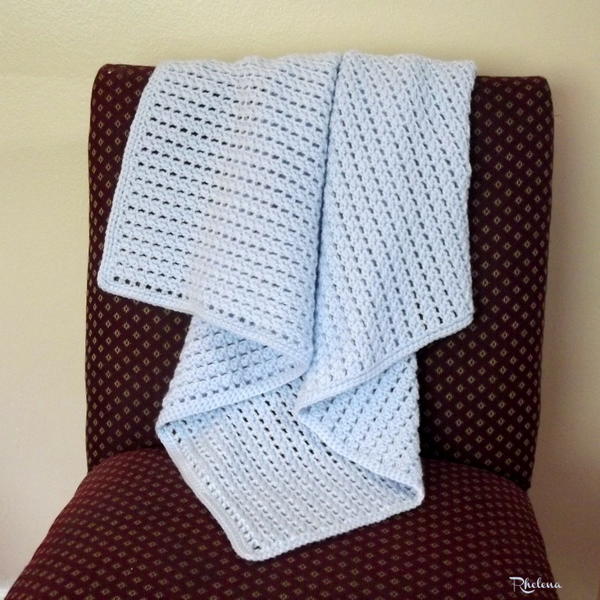 Simple Seeded Lace Baby Blanket Simple Seeded Lace Baby Blanket