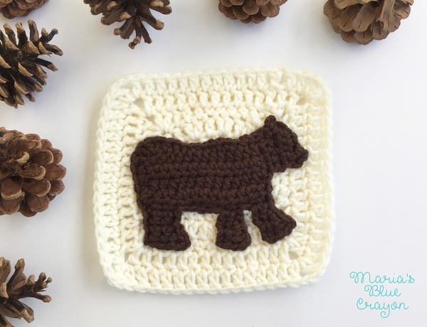 Woodland Bear Granny Square Woodland Bear Granny Square