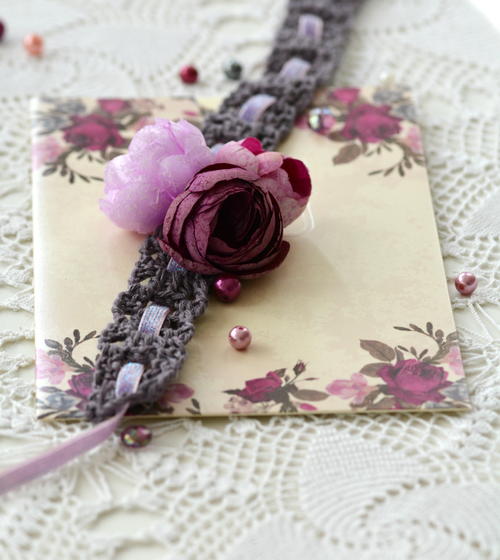 Crochet Ribbon Headband Crochet Ribbon Headband