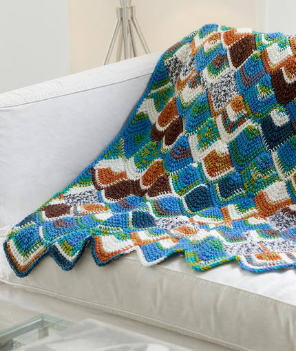 Tunisian Seascape Throw Tunisian Seascape Throw