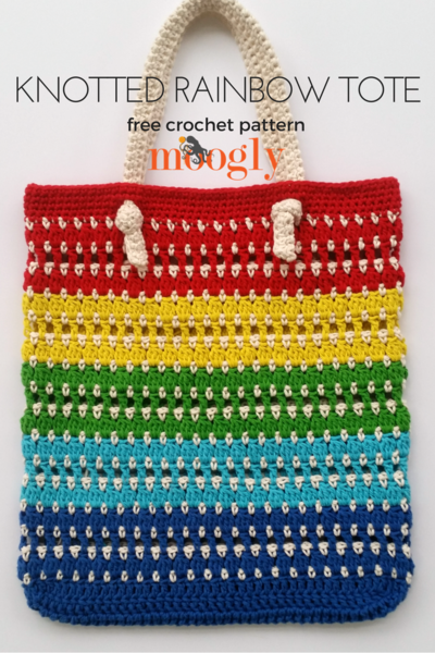 Knotted Rainbow Tote Bag Knotted Rainbow Tote Bag