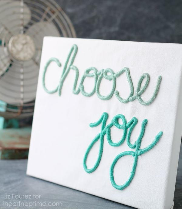 Spring Embroidered Canvas Art Spring Embroidered Canvas Art