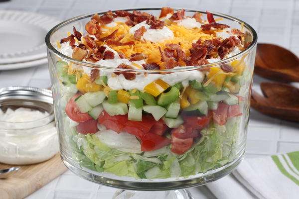Heavenly Layered Salad Heavenly Layered Salad