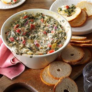 Five-Cheese Spinach and Artichoke Dip Five-Cheese Spinach and Artichoke Dip