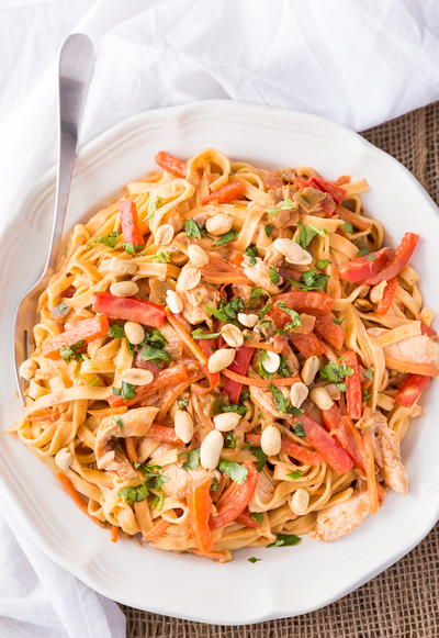 Thai Chicken Fettucine Thai Chicken Fettucine