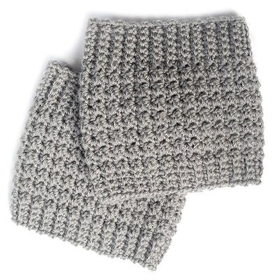 Comfy Squares Textured Boot Cuffs