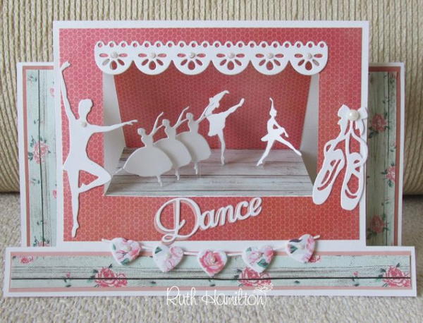 Floral Dreamy Dance Stage Card Floral Dreamy Dance Stage Card