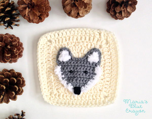 Woodland Wolf Granny Square Woodland Wolf Granny Square