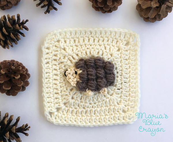 Woodland Hedgehog Granny Square Woodland Hedgehog Granny Square