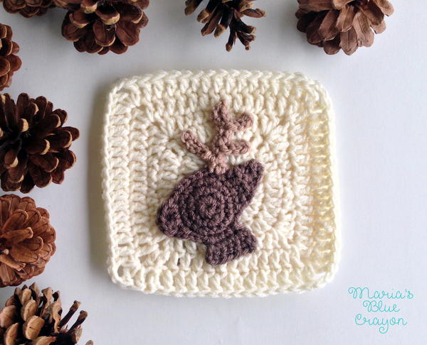 Woodland Deer Granny Square Woodland Deer Granny Square