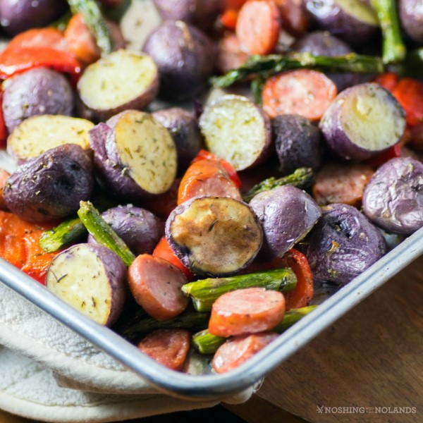 Roasted Sheet Pan Potatoes and Sausage