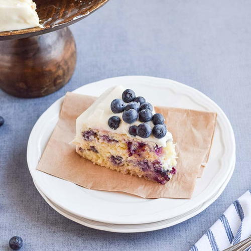 Lemon Blueberry Raspberry Naked Cake 