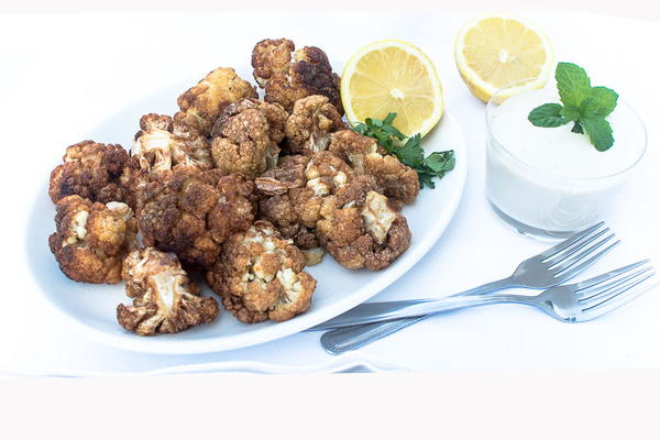 Fried Cauliflower with Tahini Sauce Fried Cauliflower with Tahini Sauce