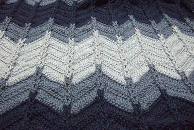 Jacob's Ladder Ripple Afghan