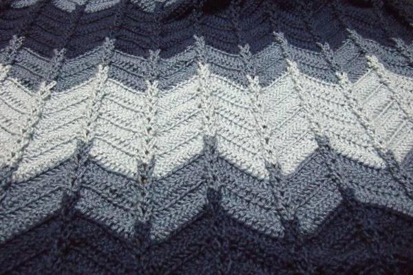 Jacobs Ladder Ripple Afghan