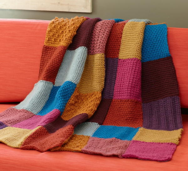 Granny Square Tunisian Throw Granny Square Tunisian Throw