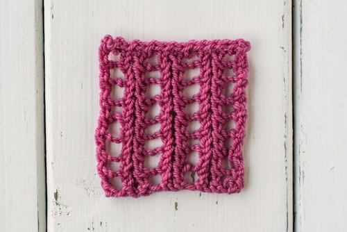 How to Knit the Feathered Ladder Stitch