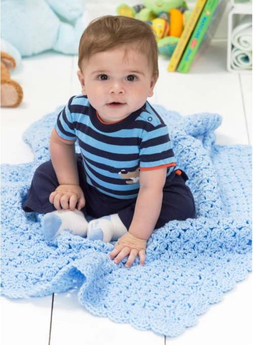 Crocheted Baby Comfort Blanket Crocheted Baby Comfort Blanket