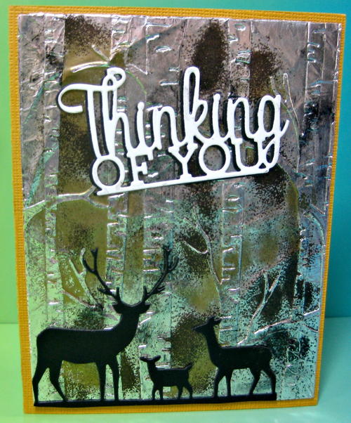 Thinking of You Foil Embossed Card