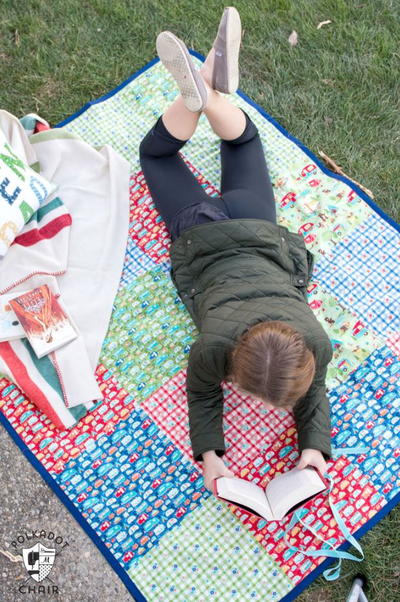 Patchwork Picnic Blanket Tutorial Patchwork Picnic Blanket Tutorial