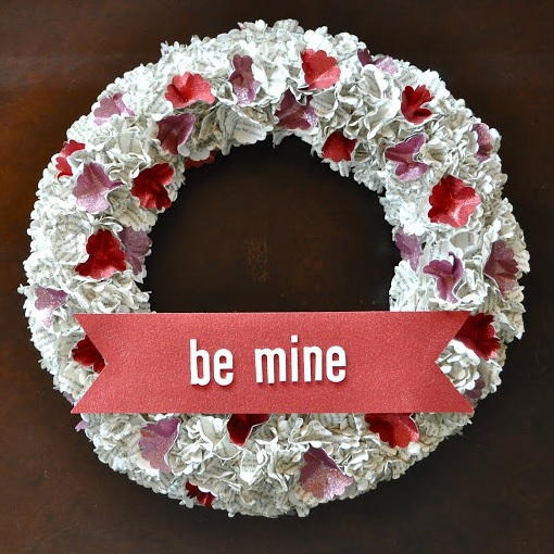 Easy Book Page Valentines Day Wreath Easy Book Page Valentines Day Wreath