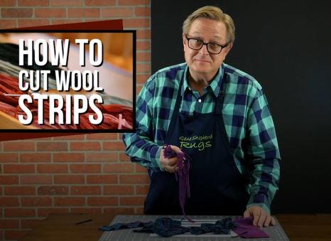 How To Cut Wool Strips Tutorial Rughookingmagazine Com