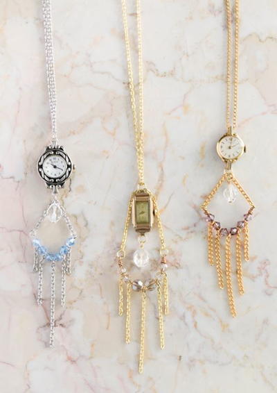 Gorgeous Watch DIY Vintage Necklace Gorgeous Watch DIY Vintage Necklace