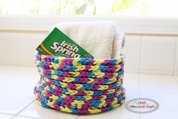 One Skein T-shirt Yarn Basket One Skein T-shirt Yarn Basket