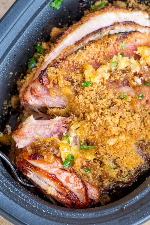 Slow Cooker Brown Sugar Pineapple Ham Slow Cooker Brown Sugar Pineapple Ham