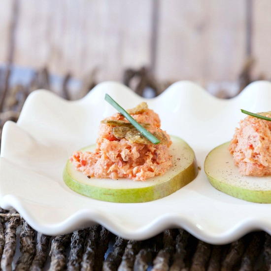 Ham Salad Pear Bites Ham Salad Pear Bites