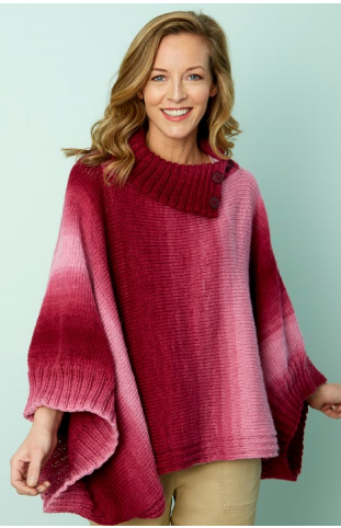 Napa Rib Collar Poncho Napa Rib Collar Poncho
