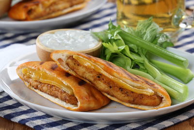 Grilled Buffalo Chicken Melt Sandwich