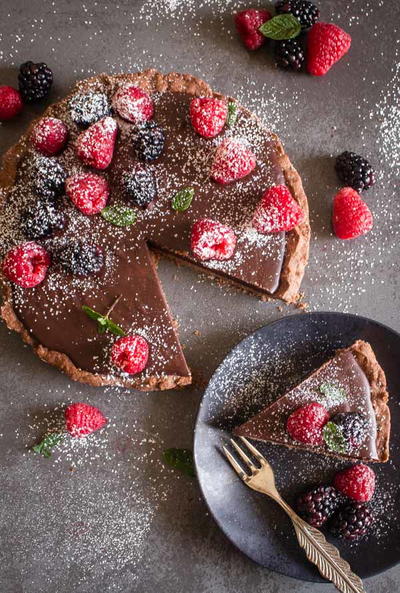 Homemade Creamy Double Chocolate Italian Pie Homemade Creamy Double Chocolate Italian Pie