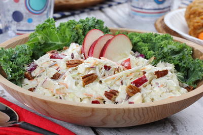 Apple Coleslaw with a Kick
