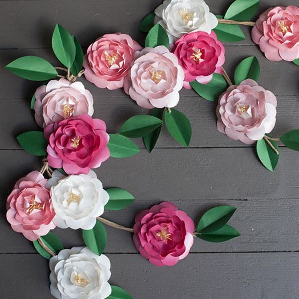 Camellia DIY Paper Flowers Camellia DIY Paper Flowers