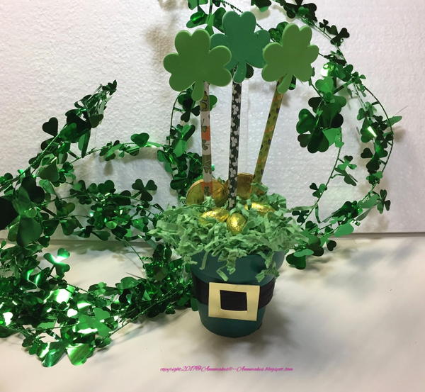 Lucky Leprechaun Hat Flower Pot Lucky Leprechaun