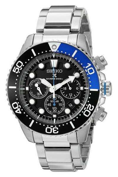 Seiko Prospex Solar Stainless Steel Dive Watch