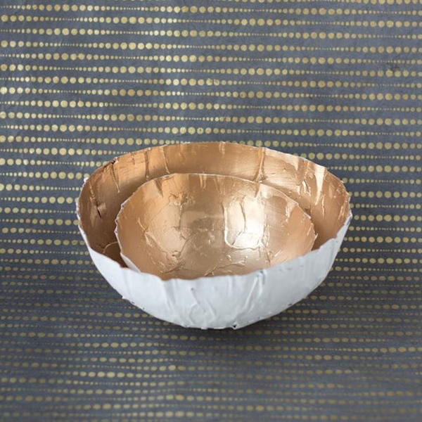 Midas Touch Papier Mache Bowls Midas Touch Papier Mache Bowls