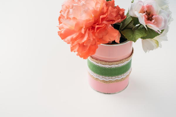 Upcycled Coffee Can Vase Upcycled Coffee Can Vase